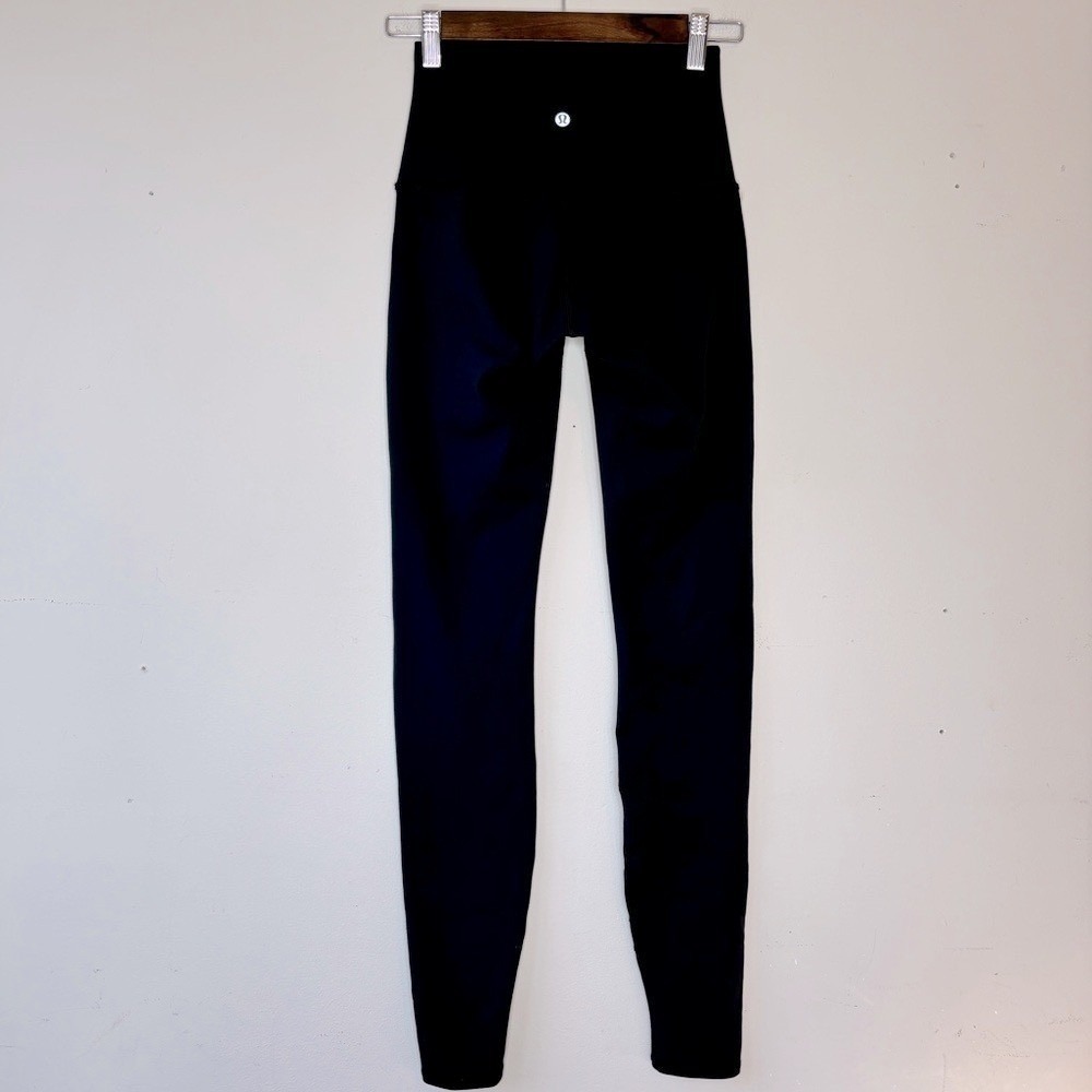 Lululemon Wunder Under Pant High Rise Tech Mesh 28" Black Size 4 - Picture 9 of 10